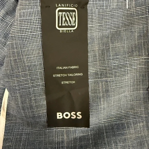 NEW BOSS Elegant Slim Fit Blue Suit Set - Picture 5 of 8